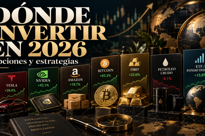 Dónde invertir tu dinero en 2026: opciones y estrategias