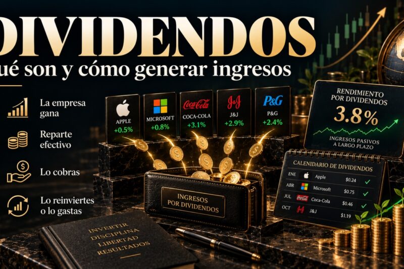 Qué son los dividendos y cómo generar ingresos con ellos.