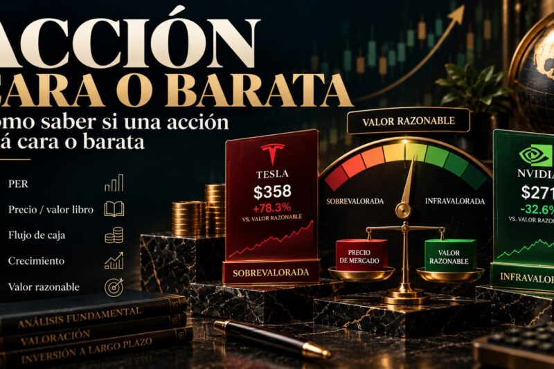 Cómo saber si una acción está cara o barata.