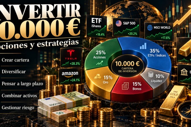 Cómo invertir 10.000 euros: opciones y estrategias