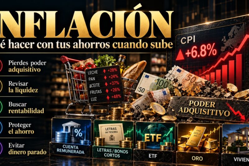 Qué hacer con tus ahorros cuando la inflación sube.