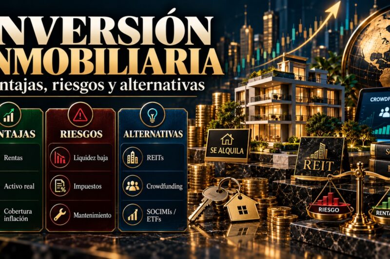 Inversión inmobiliaria: ventajas, riesgos y alternativas La inversión inmobiliaria.